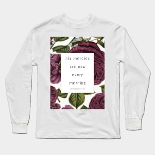 HIS Mercies, vintage floral Long Sleeve T-Shirt